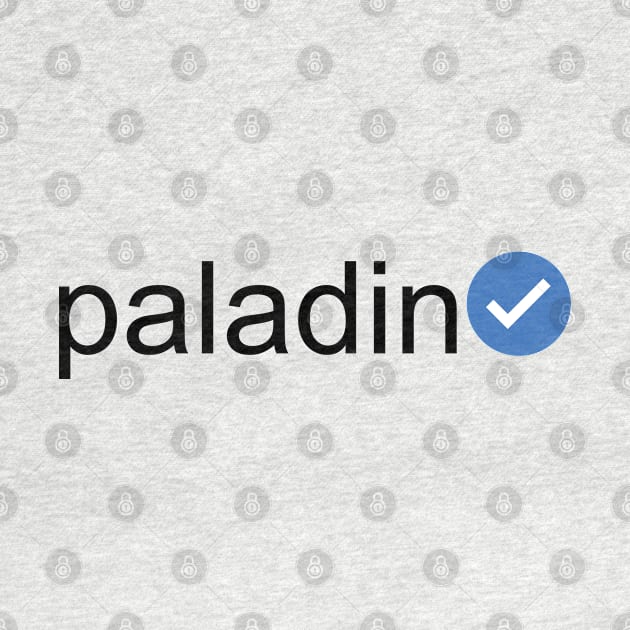 Verified Paladin (Black Text) by inotyler